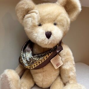 Vintage 21" Boyds Bear "Vera W. Bearsworth" Bear Stuffed Plush with Silk Scarf